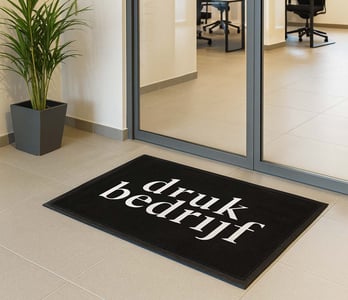 Deurmat met tekst
