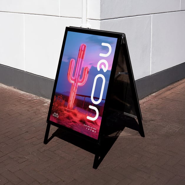 Posters met neon print