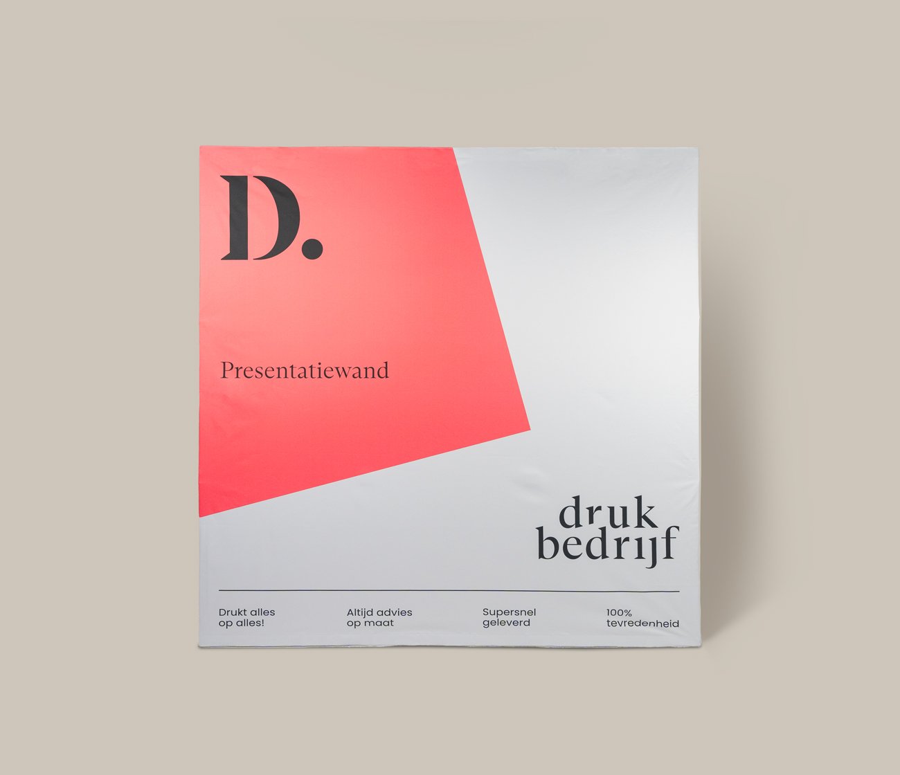 Lichtgewicht presentatiewand voor events