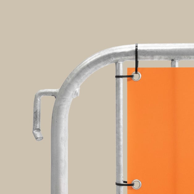 Gepersonaliseerd doek voor crowd control en branding