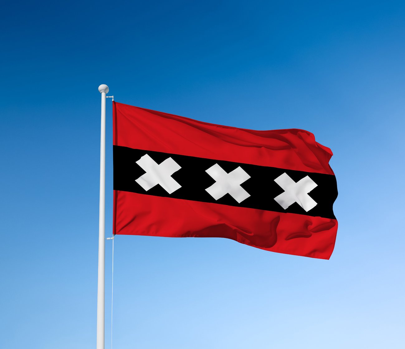 Amsterdamse vlag bedrukken