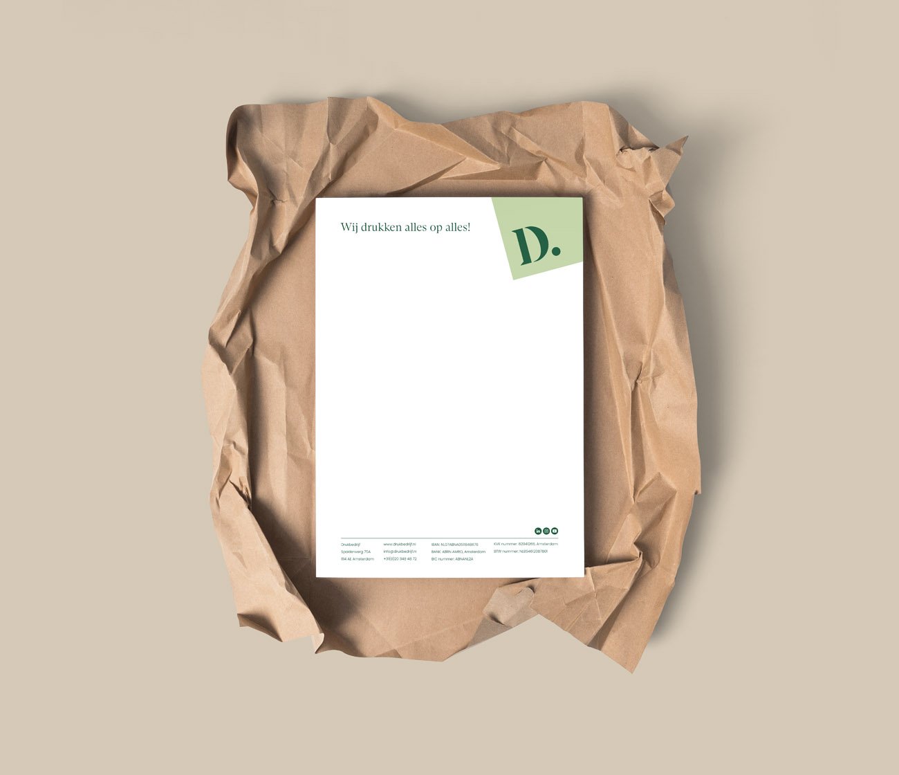 Full color FSC briefpapier voor kantoor en correspondentie