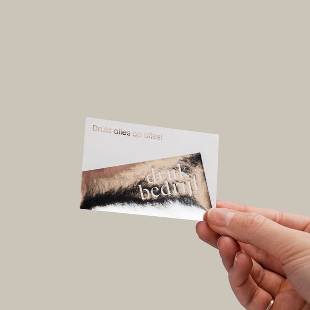 Stickers met foliedruk