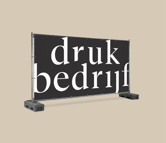 Full color hekwerkbanner voor outdoor events