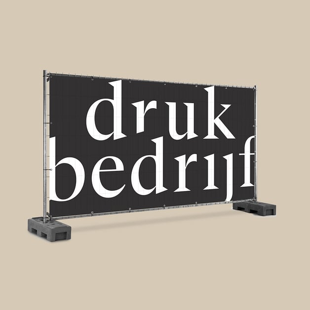 Full color hekwerkbanner voor outdoor events