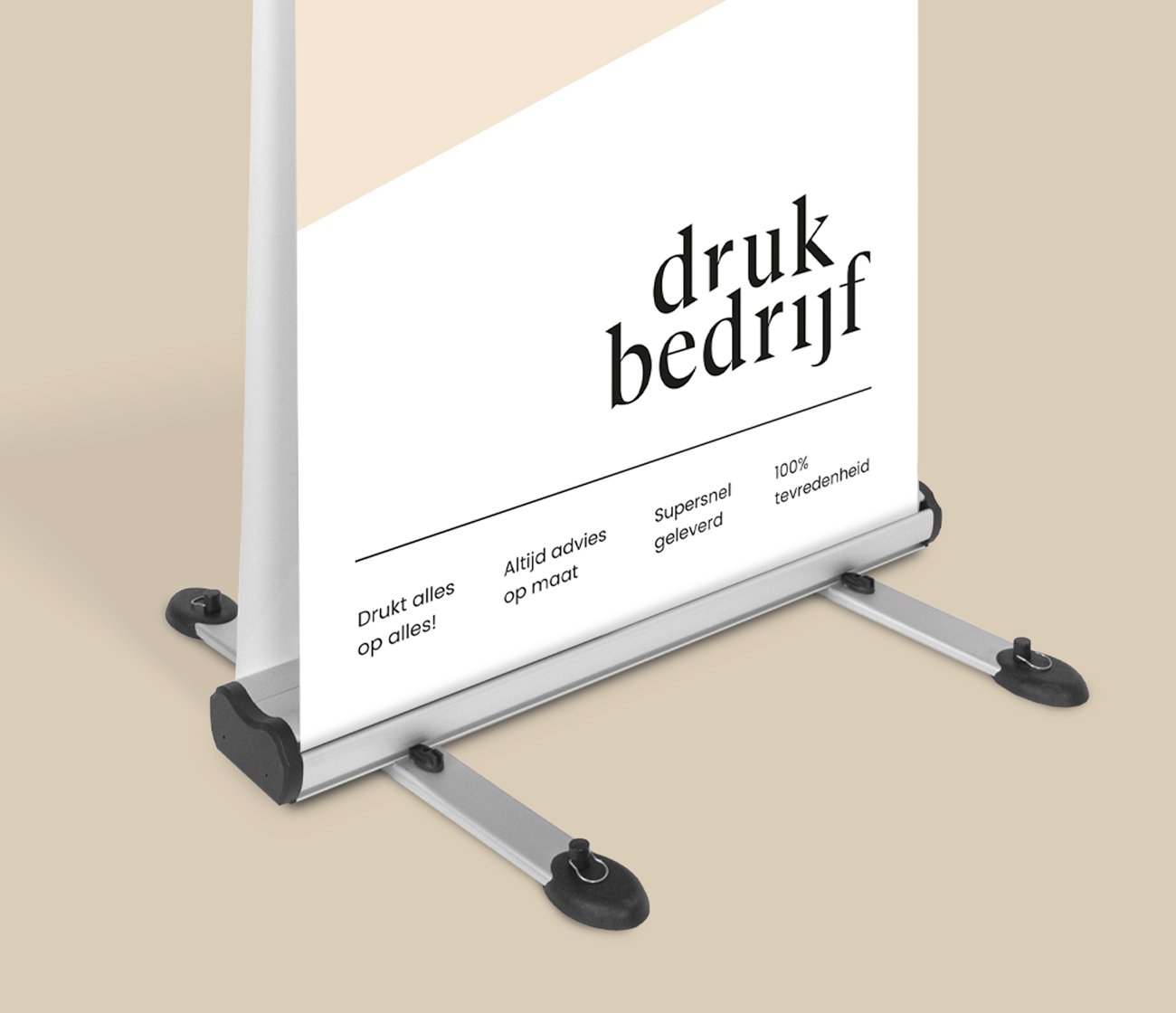 Outdoor roll up banner