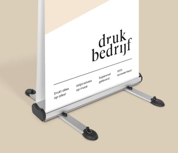 Outdoor roll up banner