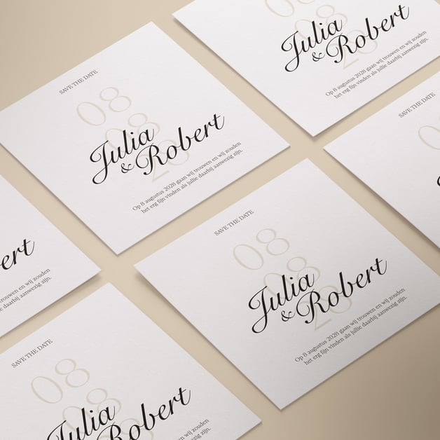 Gepersonaliseerde trouwkaarten