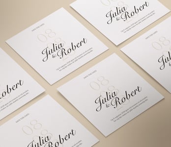 Gepersonaliseerde trouwkaarten