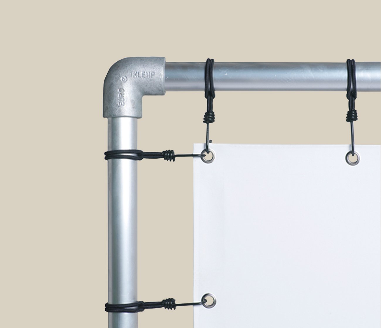 Gepersonaliseerde banner voor bouwplaatsen en events