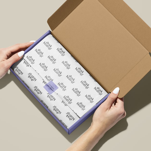 Bedrukt brievenbusdoosje voor klanten en events