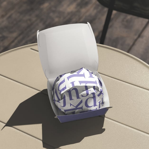 Bedrukte hamburgerbakjes voor restaurants