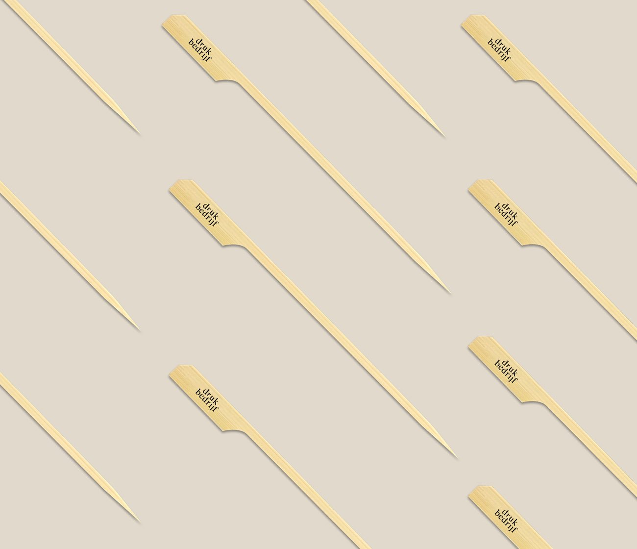 Gunshape Bamboo prikkers