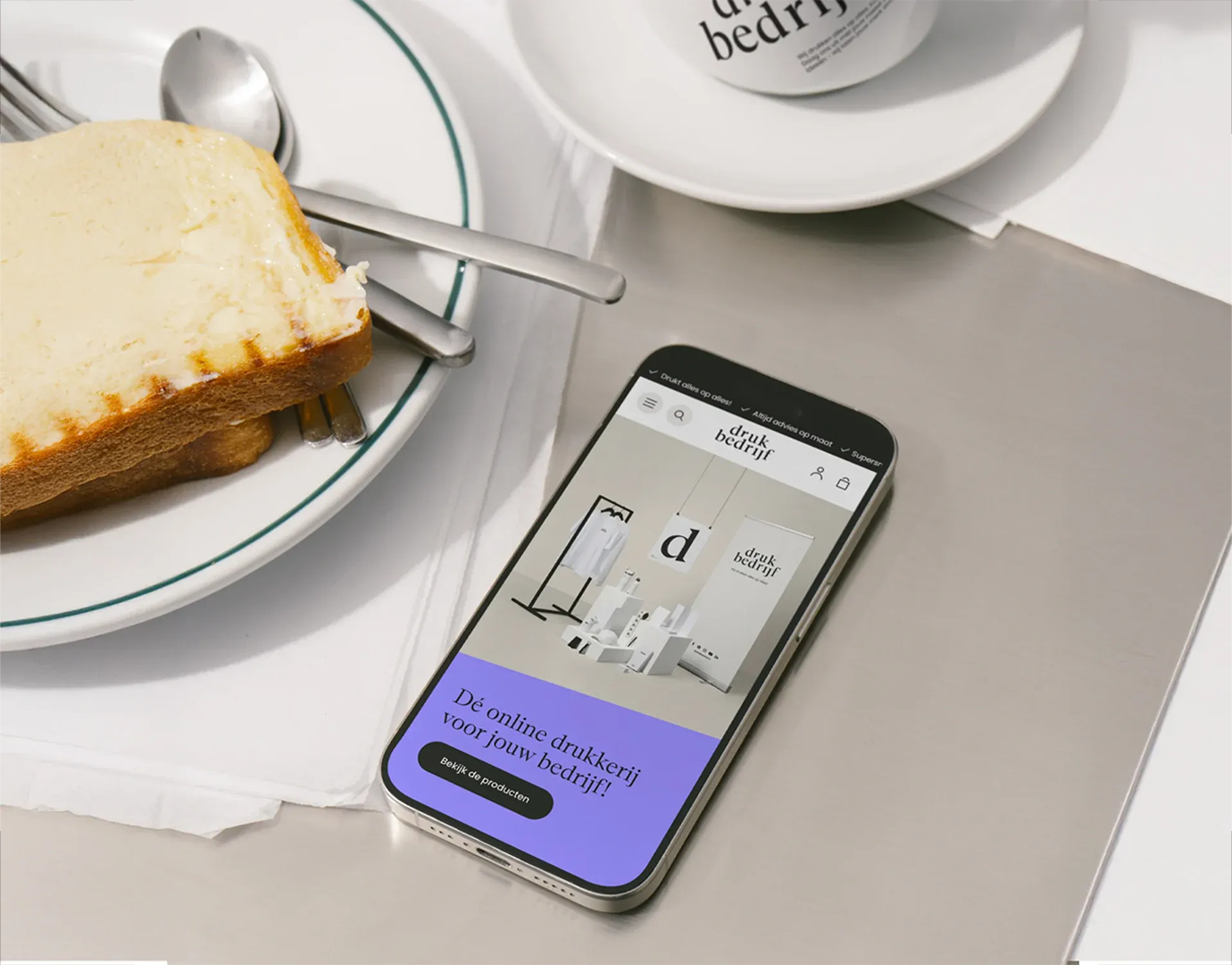 Afbeelding Nieuwe website en platform voor Drukbedrijf.