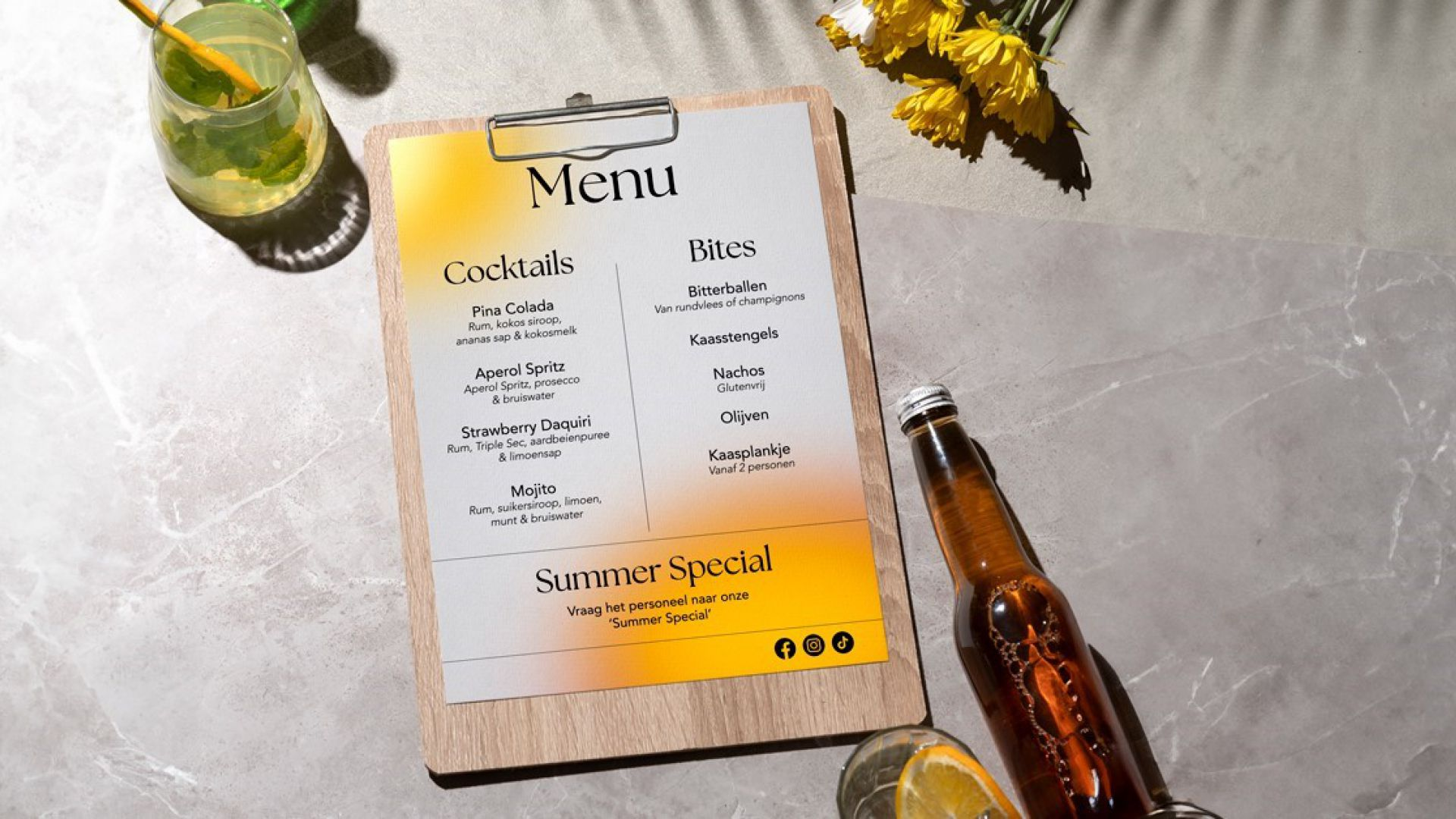 7 unieke ideeën voor jouw menukaart