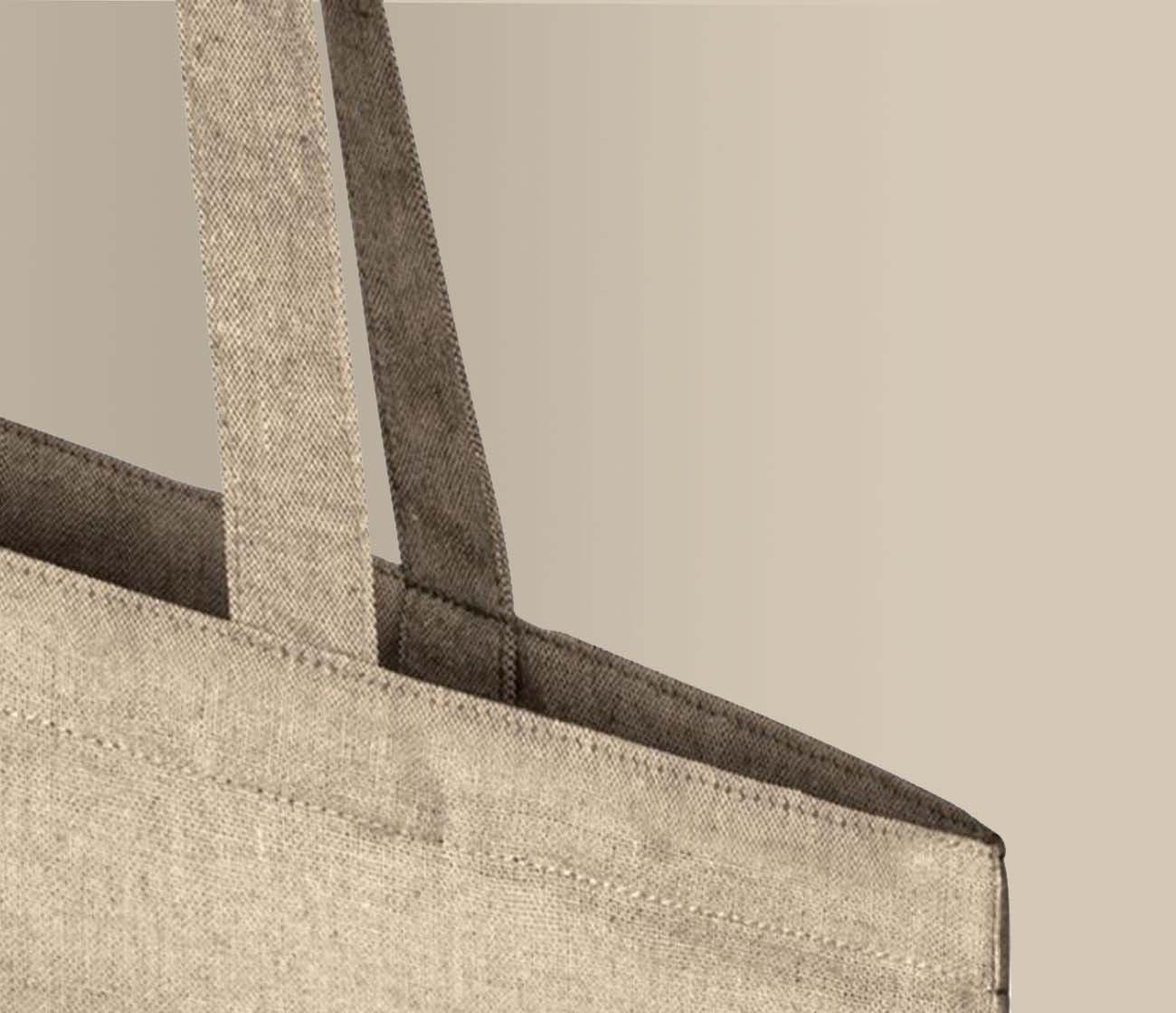 Gerecyclede canvas tas naturel