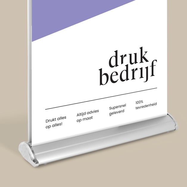 Cassette dubbelzijdige roll-up banner