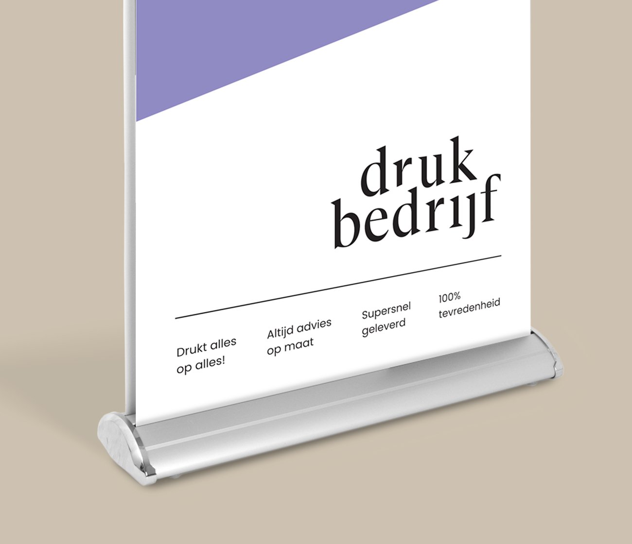 Cassette dubbelzijdige roll-up banner