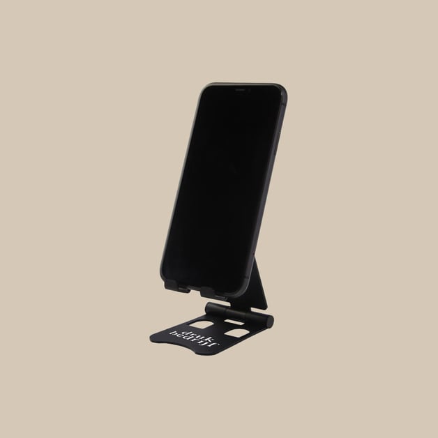 telefoonhouder met logo