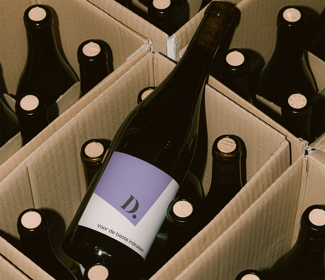 etiket voor wijnfles