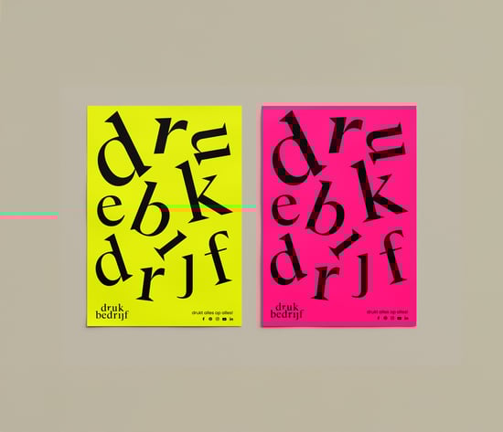 Neon posters drukken