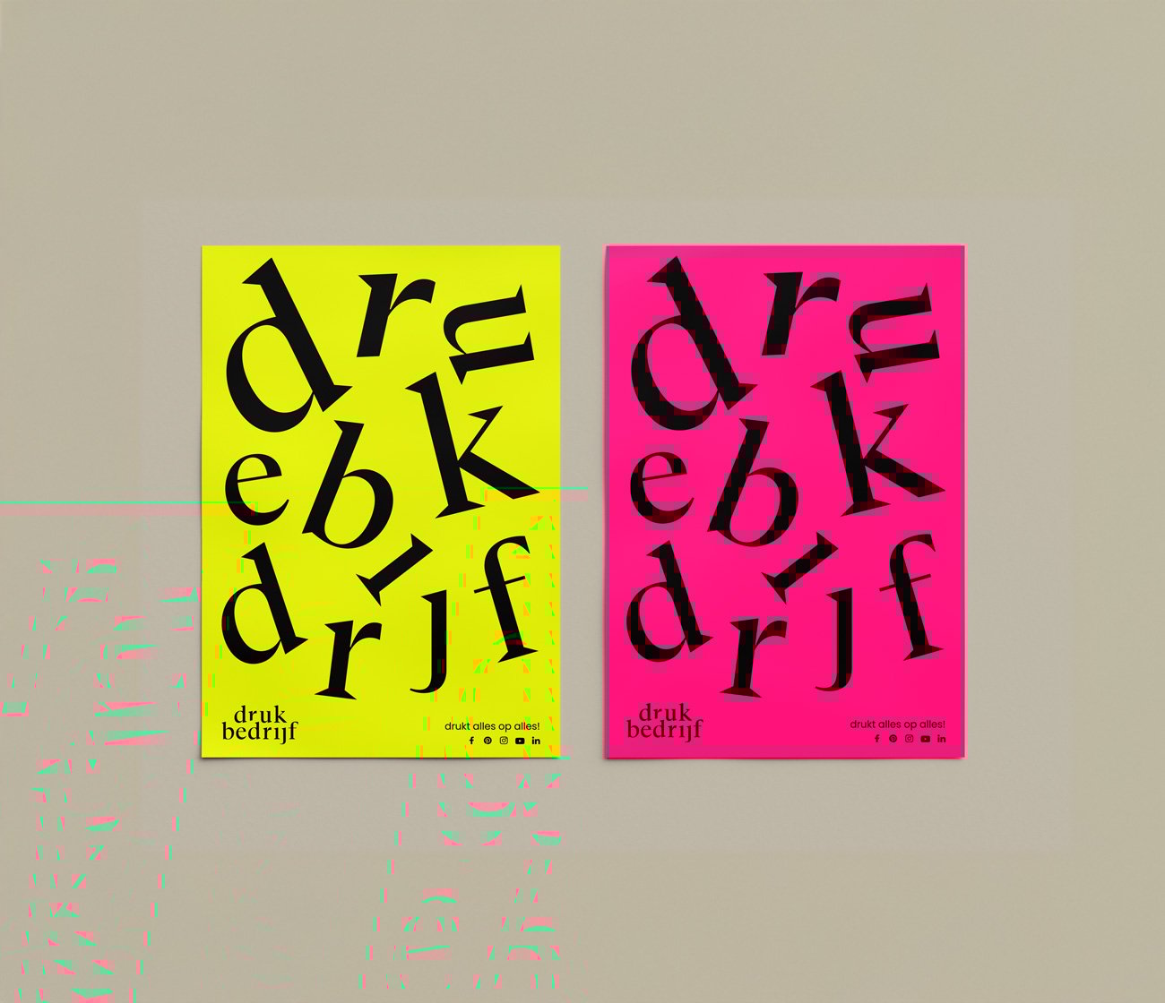 Neon posters drukken