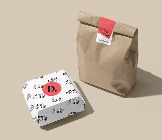 Gepersonaliseerde bakjes voor takeaway hamburgers