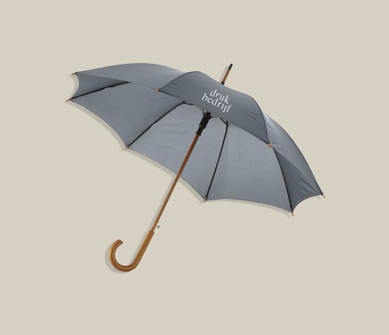 Paraplu met logo voor beurzen en outdoor activiteiten