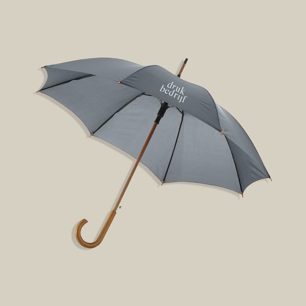 Paraplu met logo voor beurzen en outdoor activiteiten