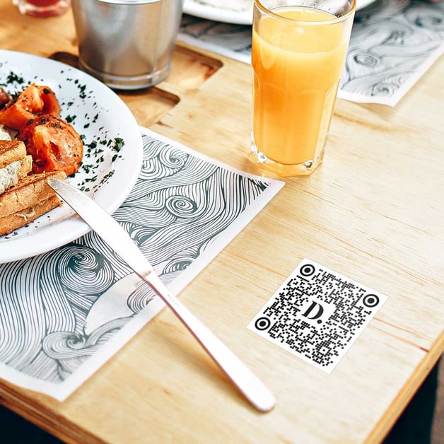 Qr code sticker bestellen