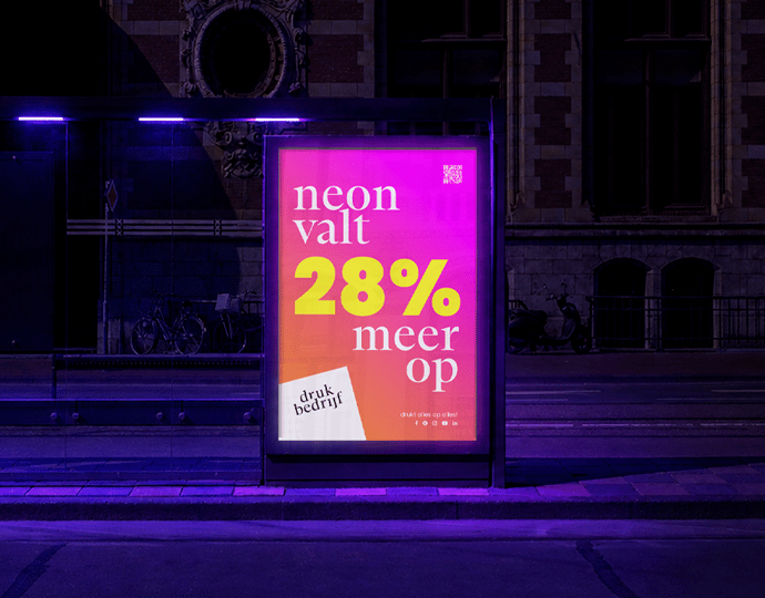 Afbeelding Neon print is de nieuwe standaard voor opvallend drukwerk