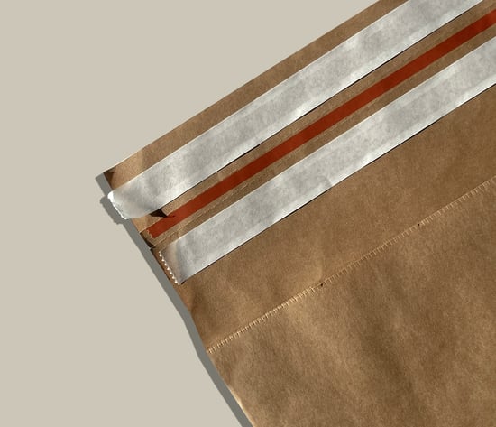 Verzendzak dubbele plakstrip