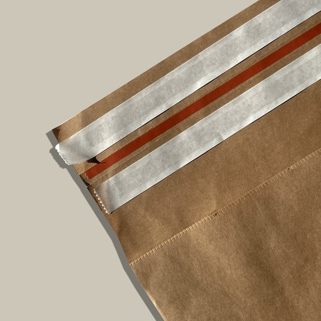 Verzendzak dubbele plakstrip