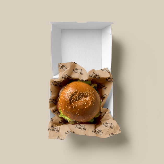 Bedrukte hamburgerbakjes voor foodtrucks en restaurants