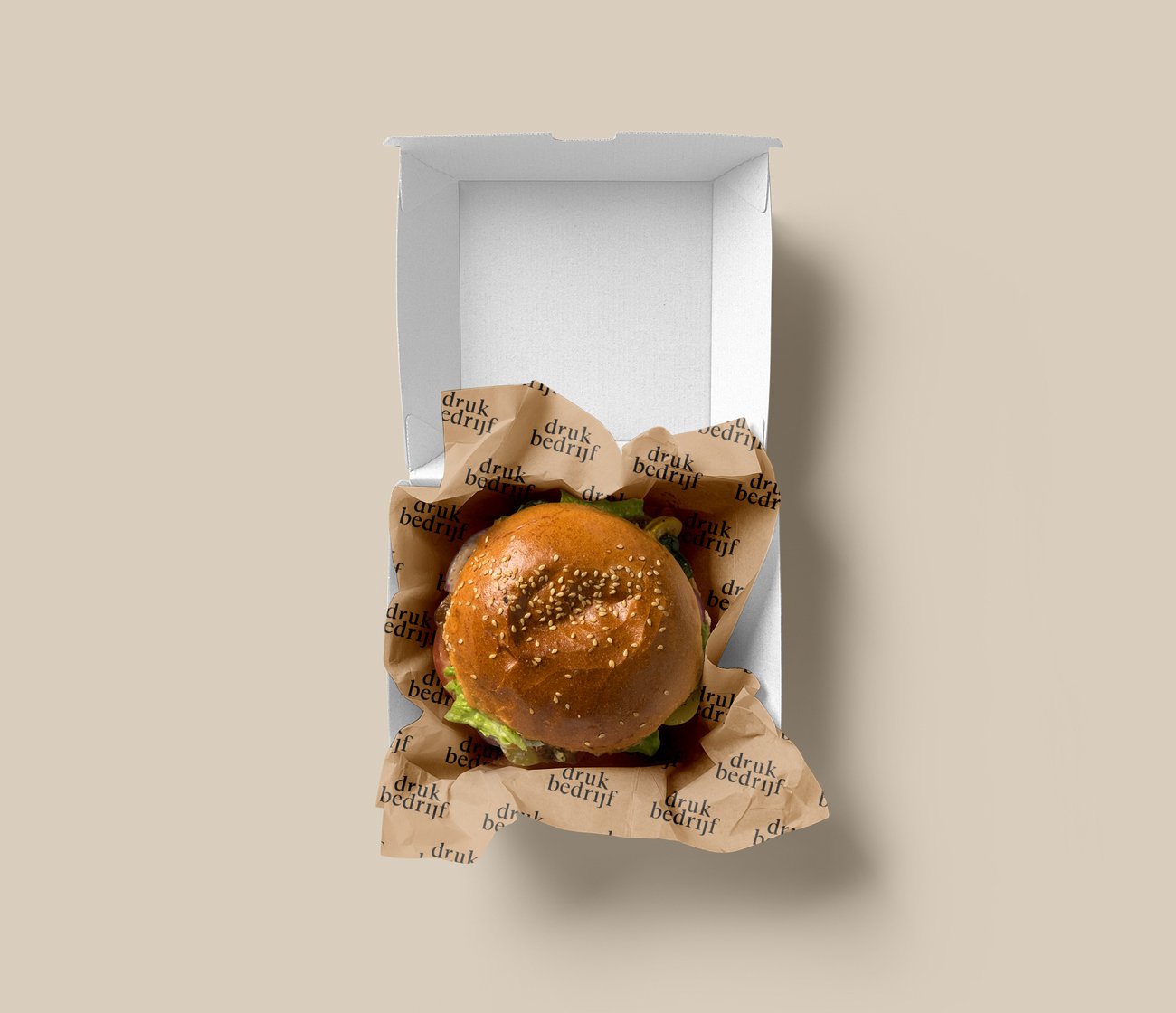 Bedrukte hamburgerbakjes voor foodtrucks en restaurants