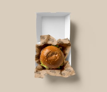 Bedrukte hamburgerbakjes voor foodtrucks en restaurants