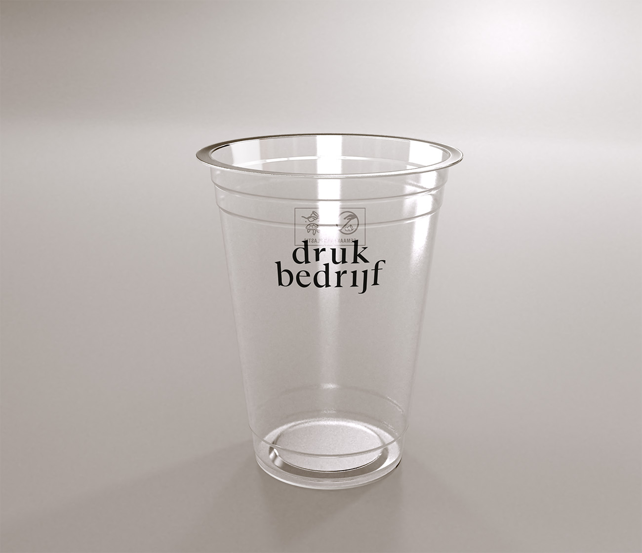 Plastic bekers drukken