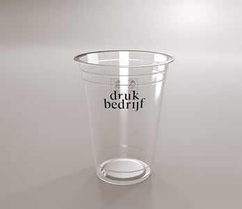 Plastic bekers drukken