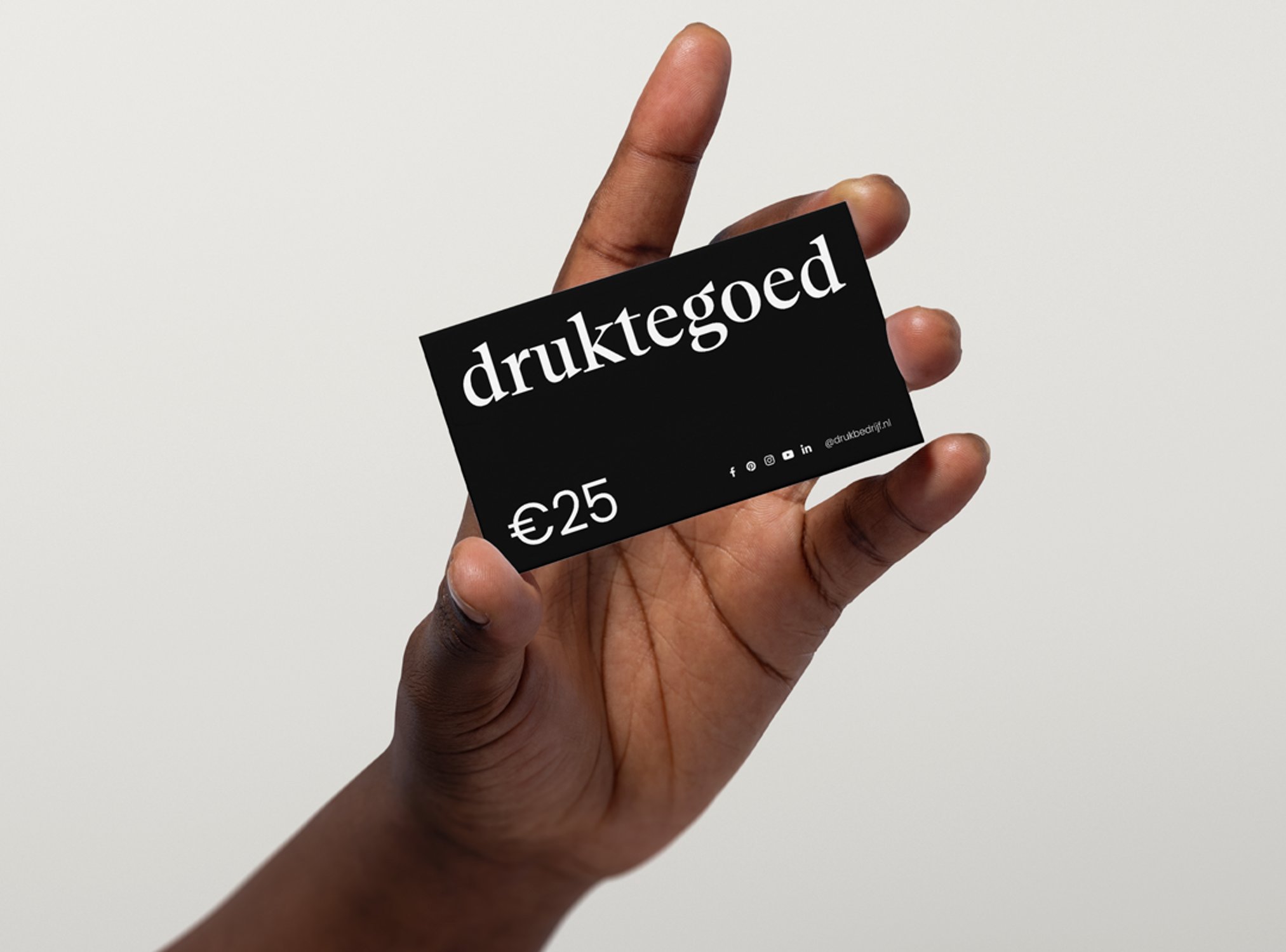 Vraag nu 25 euro druktegoed aan bij Drukbedrijf