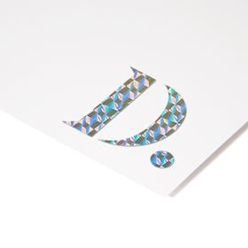 Illustratie Enkelzijdig foliedruk hologram