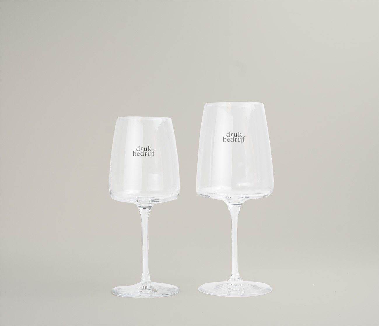 Wijnglazen met logo voor promotie en cadeau