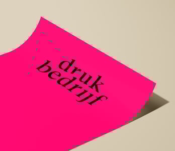 Neon poster pink drukken