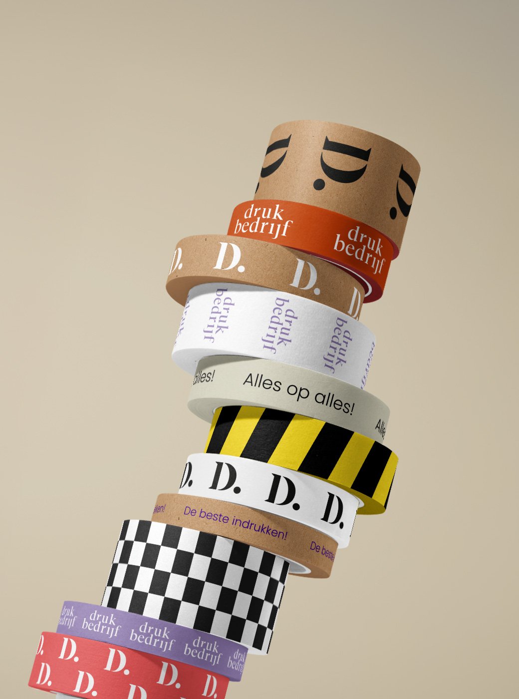 Verschillende soorten tape bedrukken