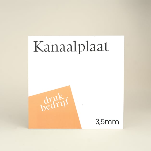 Kanaalplaat bedrukken