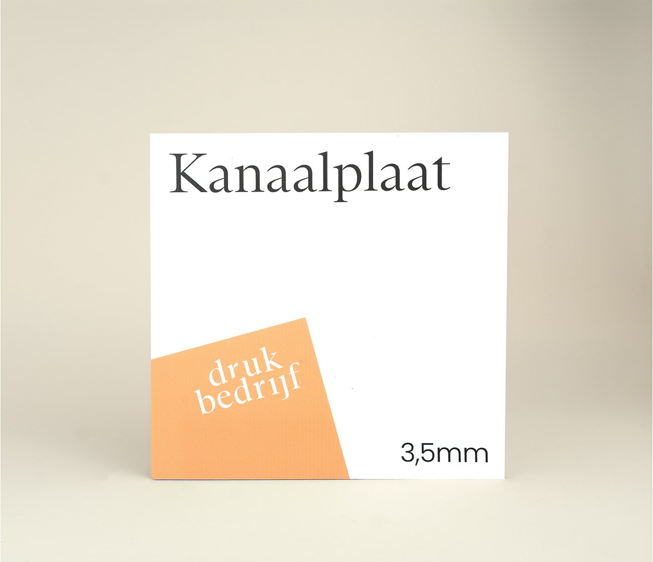 Kanaalplaat bedrukken