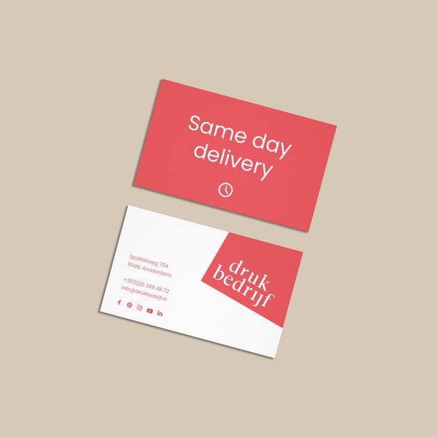 Same day visitekaartjes