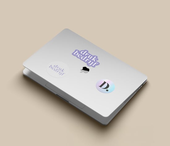Zelfklevende vinyl stickers met eigen ontwerp