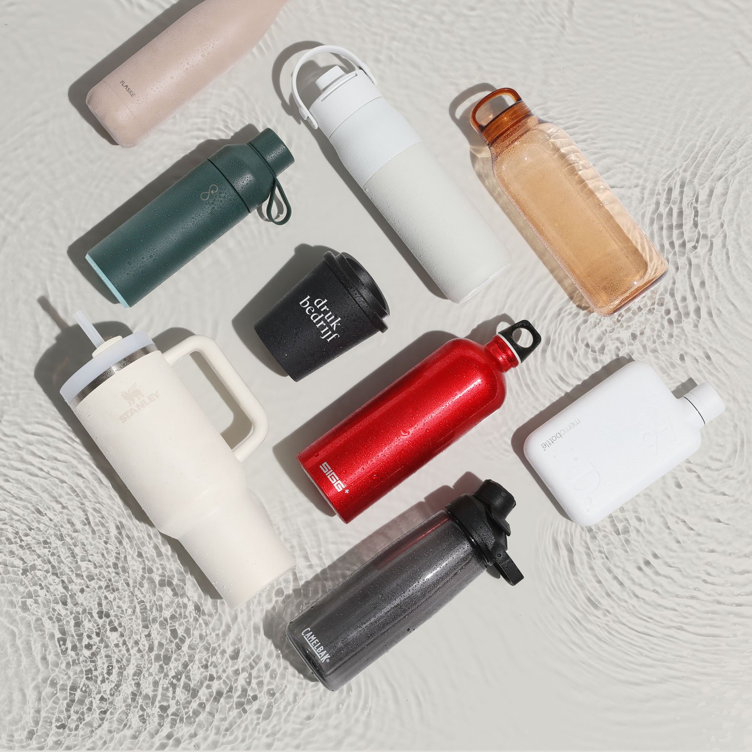 Drinkflessen met logo bestellen bij Drukbedrijf