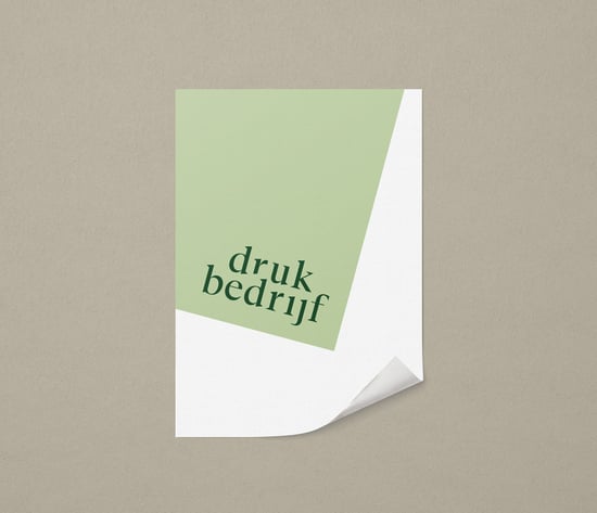 Duurzame poster voor promotie en marketing