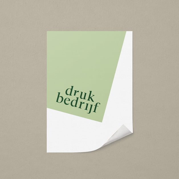 Duurzame poster voor promotie en marketing